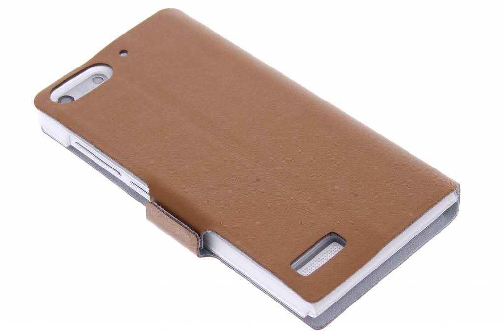 Image of Bruine luxe booktype hoes voor de Huawei Ascend G6