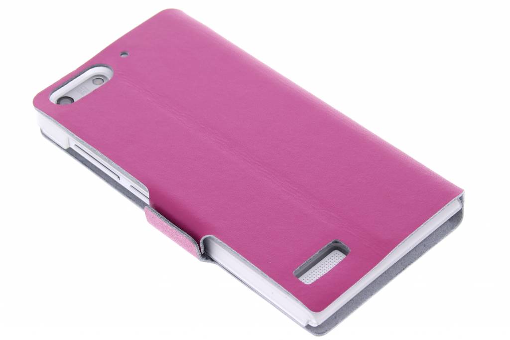 Image of Fuchsia luxe booktype hoes voor de Huawei Ascend G6