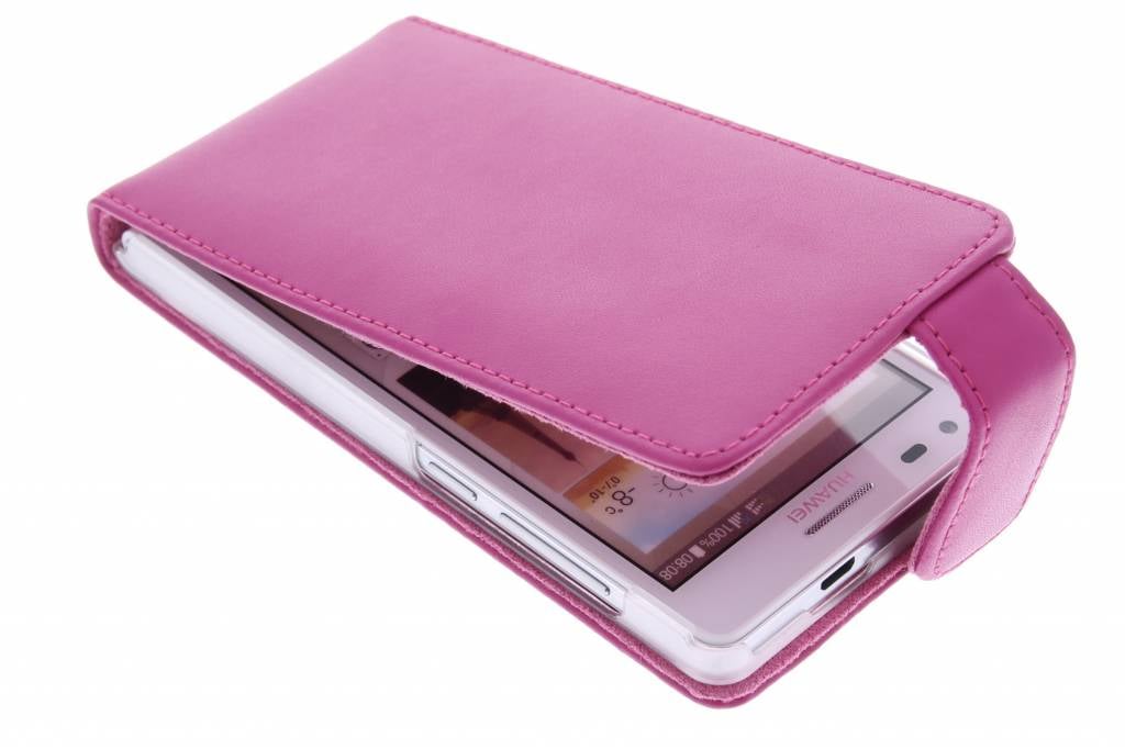 Image of Fuchsia stijlvolle flipcase voor de Huawei Ascend G6