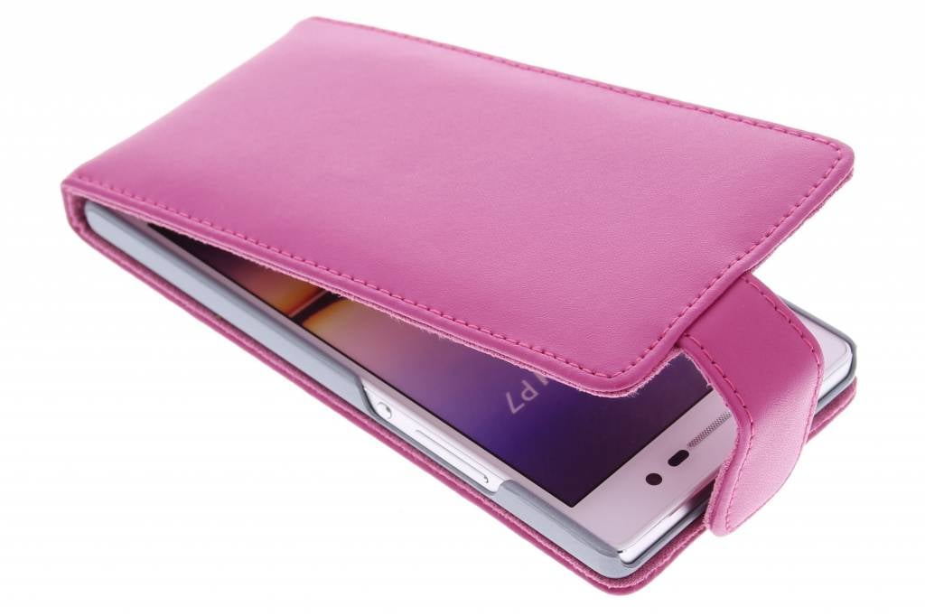 Image of Fuchsia stijlvolle flipcase voor de Huawei Ascend P7