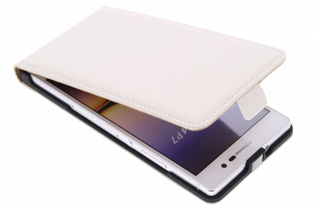 Image of Premium flipcase voor de Huawei Ascend P7 - White