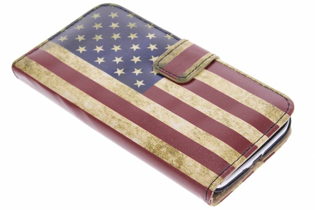 Image of Amerikaanse vlag design booktype hoes voor de Samsung Galaxy S4