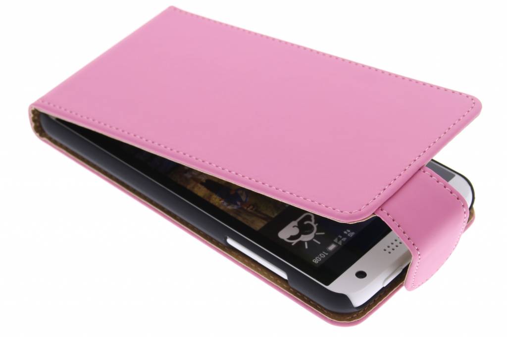 Image of Roze classic flipcase voor de HTC Desire 610