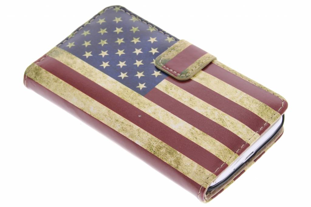 Image of Amerikaanse vlag design booktype hoes voor de LG L70