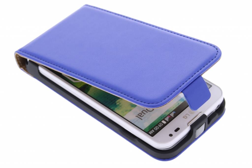 Image of Blauwe luxe flipcase voor de LG L90
