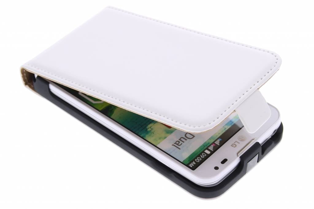 Image of Witte luxe flipcase voor de LG L90