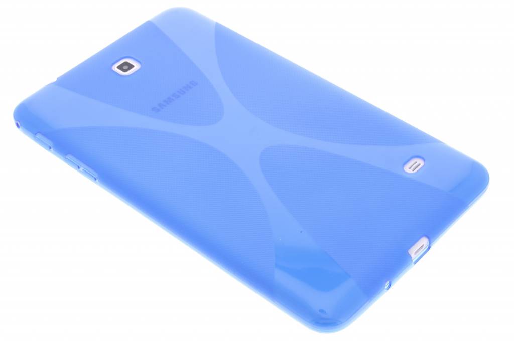 Image of Blauwe X-line TPU tablethoes voor de Samsung Galaxy Tab 4 8.0