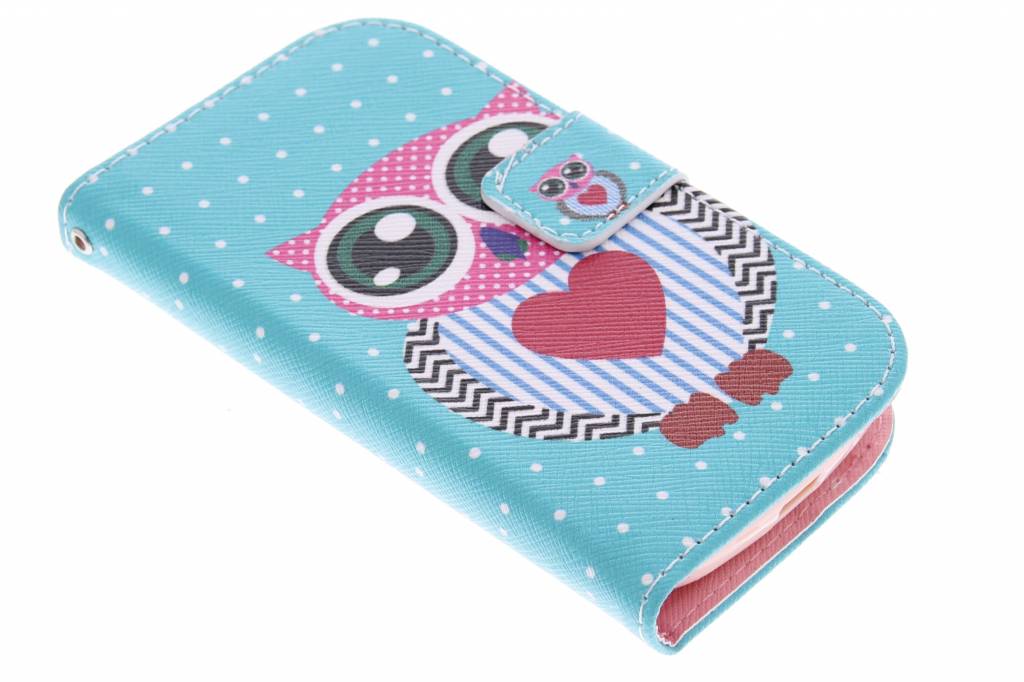 Image of Uil design TPU booktype hoes voor de Samsung Galaxy S Duos / Trend (Plus)