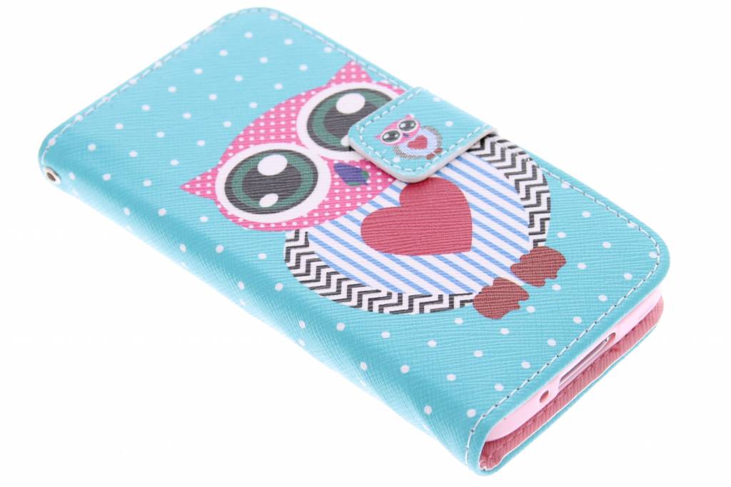 Image of Uil design TPU booktype hoes voor de Samsung Galaxy S5 Mini