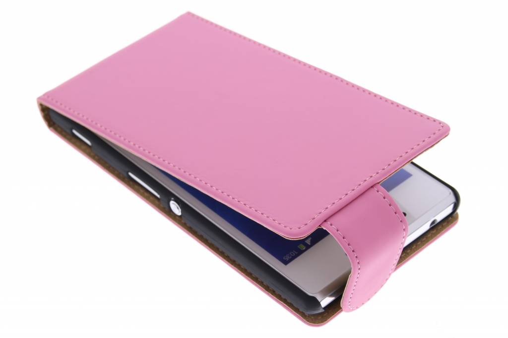 Image of Roze classic flipcase voor de Sony Xperia M2 (Aqua)