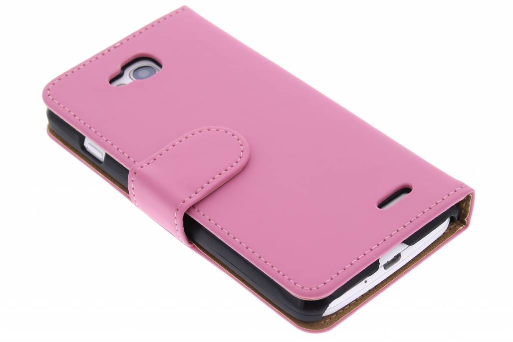 Image of Roze effen booktype hoes voor de LG L90