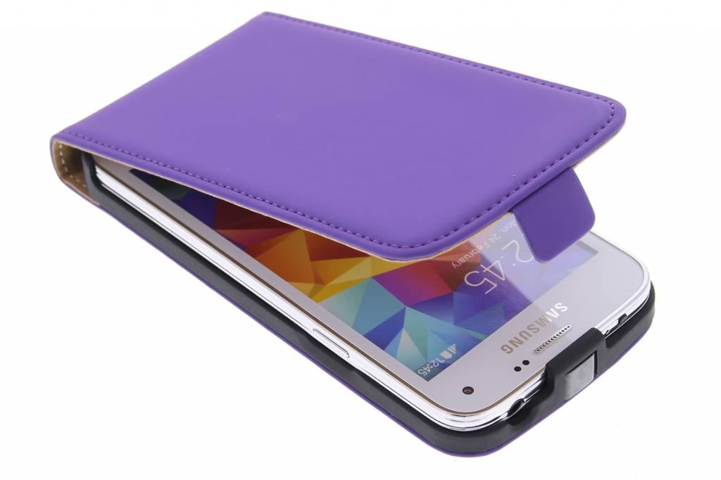 Image of Mobiparts Premium Flip Case Samsung Galaxy S5 Mini Purple