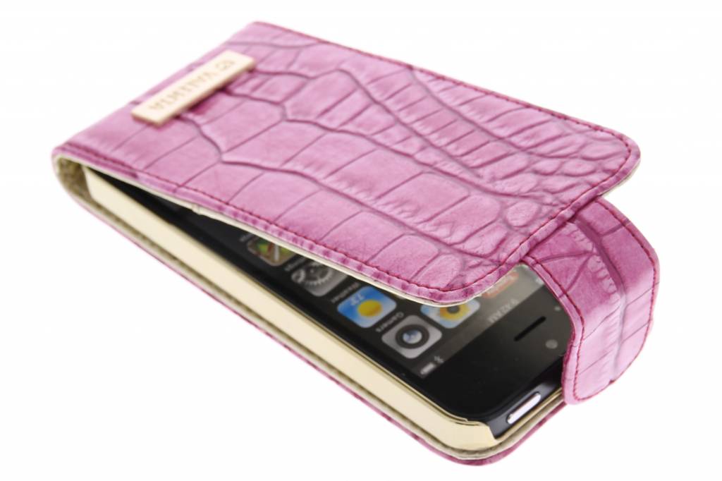 Image of Glam flipcase voor de iPhone 5 / 5s / SE - roze