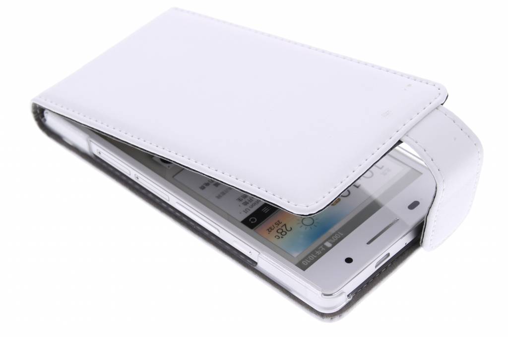 Image of Witte stijlvolle flipcase voor de Huawei Ascend P6 / P6