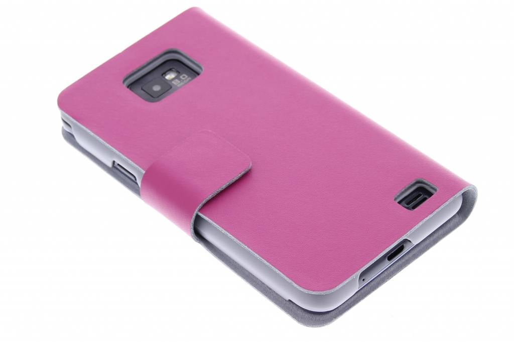 Image of Fuchsia stijlvolle booktype hoes voor de Samsung Galaxy S2 (Plus)