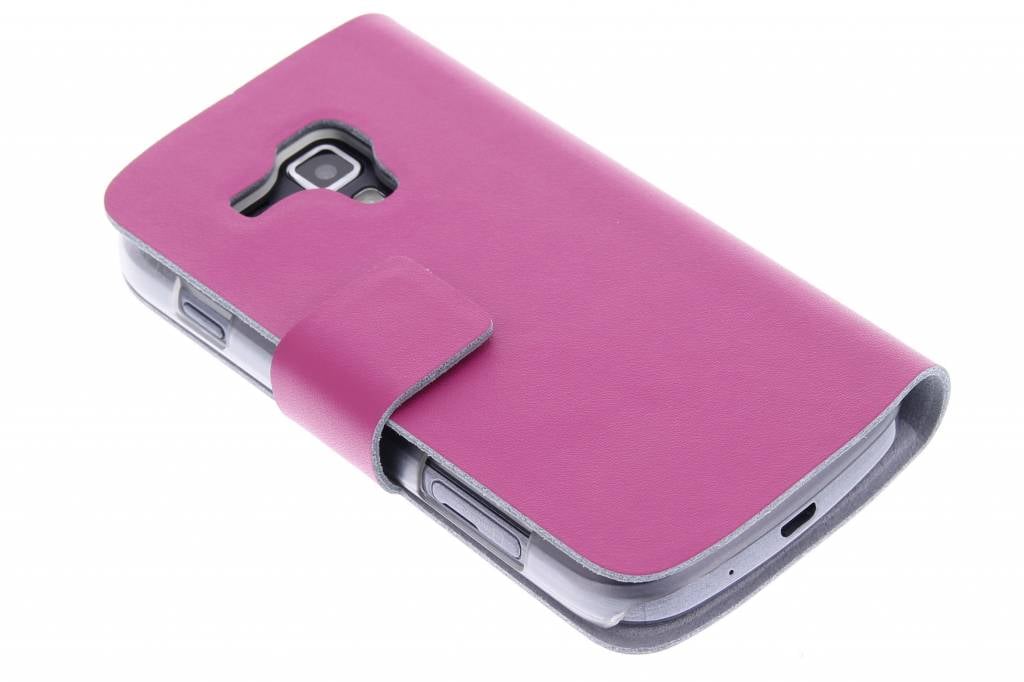 Image of Fuchsia stijlvolle booktype hoes voor de Samsung Galaxy S Duos / Trend (Plus)