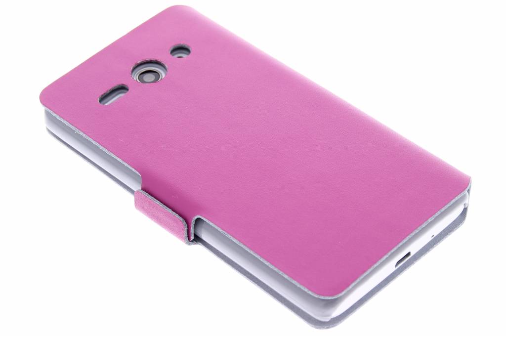 Image of Fuchsia luxe booktype hoes voor de Huawei Ascend Y530