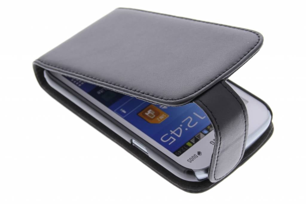 Image of Zwarte stijlvolle flipcase voor de Samsung Galaxy Trend Lite