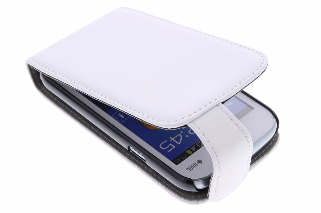 Image of Witte stijlvolle flipcase voor de Samsung Galaxy Trend Lite