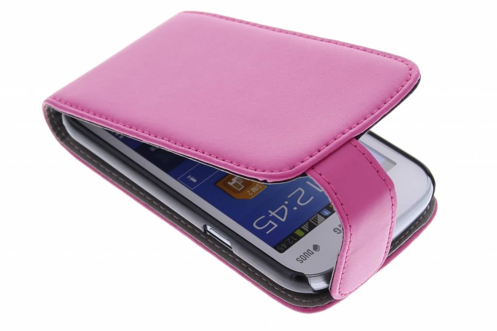 Image of Fuchsia stijlvolle flipcase voor de Samsung Galaxy Trend Lite