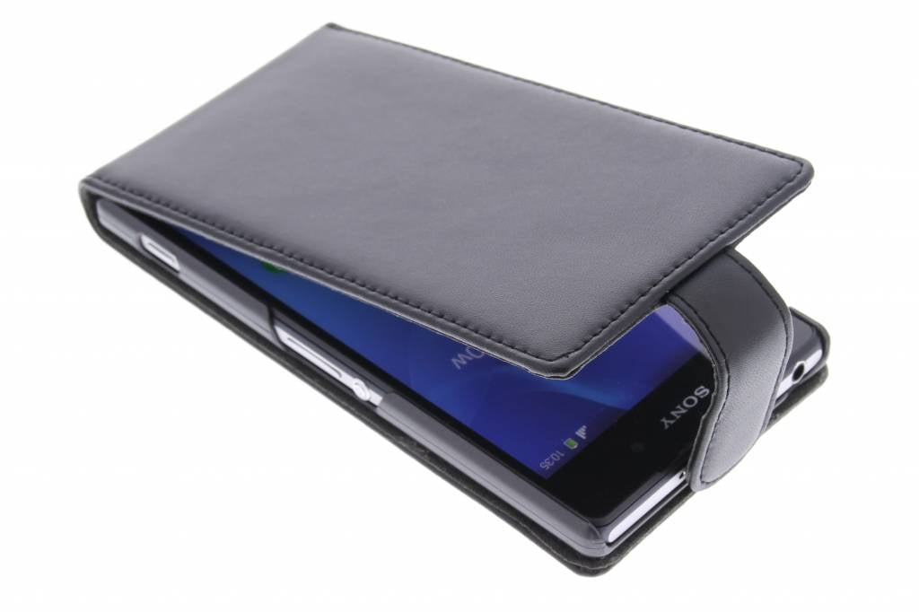 Image of Zwarte stijlvolle flipcase voor de Sony Xperia Z2