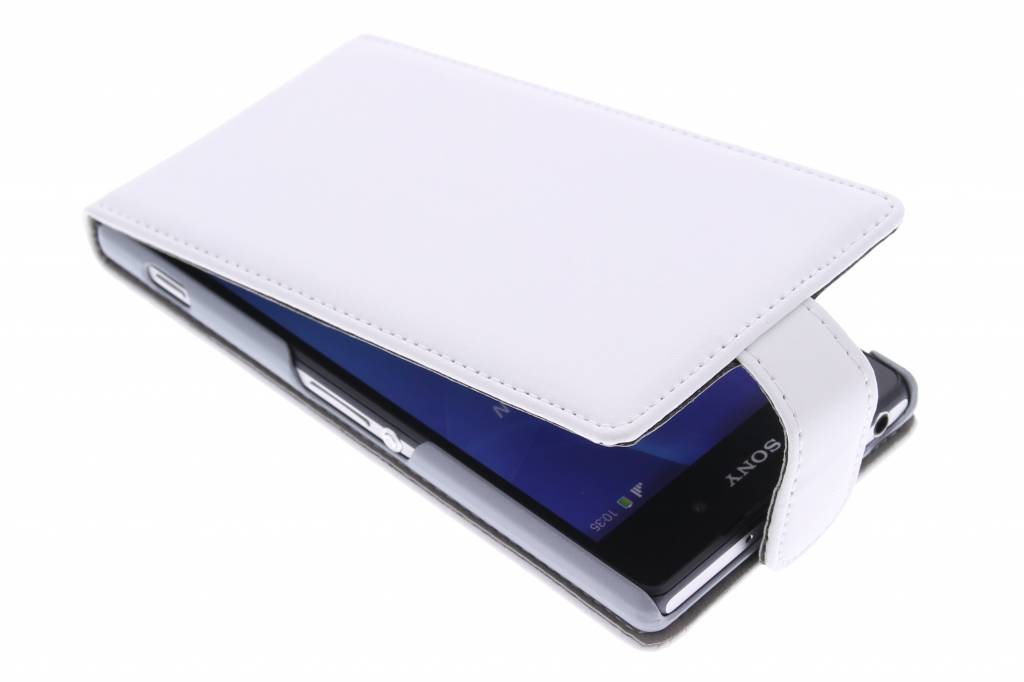 Image of Witte stijlvolle flipcase voor de Sony Xperia Z2