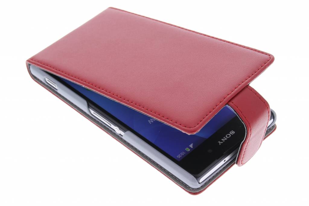 Image of Rode stijlvolle flipcase voor de Sony Xperia Z2