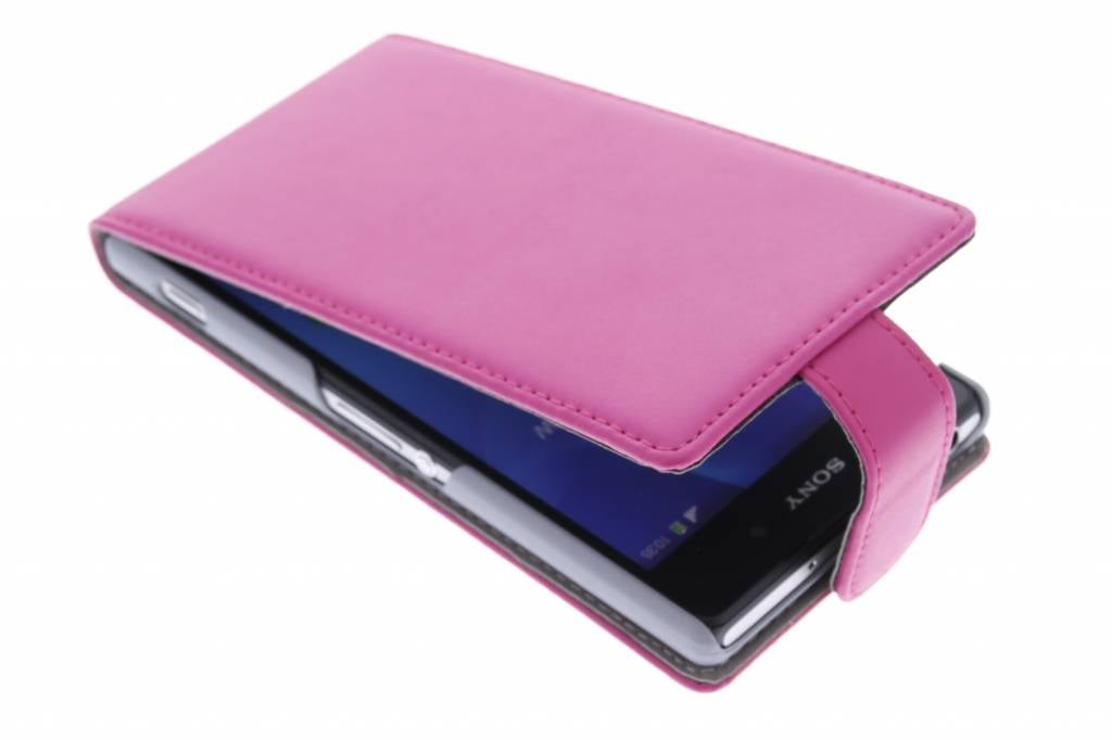 Image of Fuchsia stijlvolle flipcase voor de Sony Xperia Z2