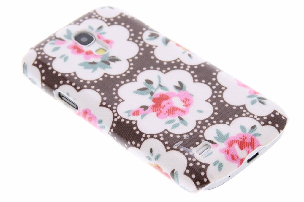 Image of Bruin bloemen design hardcase hoesje voor de Samsung Galaxy S4 Mini