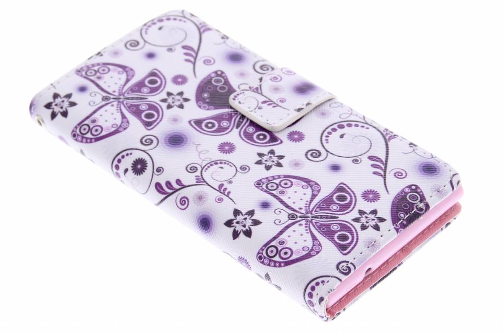 Image of Vlinder design TPU booktype hoes voor de Huawei Ascend P6 / P6s