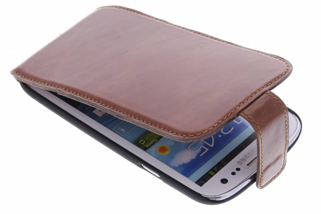 Image of flipcase voor de Samsung Galaxy S3 / Neo - bruin