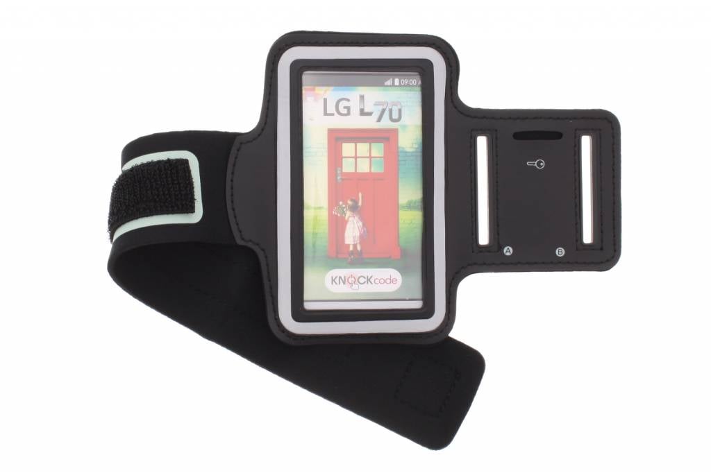 Image of Zwarte sportarmband voor de LG L70