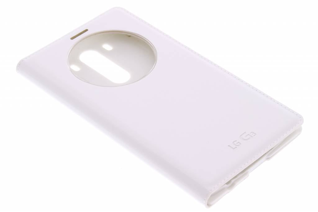 Image of Witte luxe flipcover met venster voor de LG G3