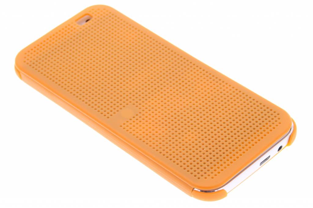 Image of Oranje Dot-Cover hoes voor de HTC One M8 / M8s