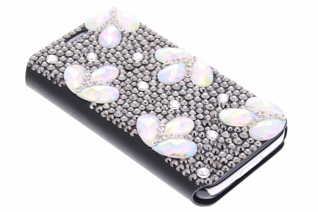 Image of Glazen strass booktype hoes voor de Samsung Galaxy S5 Mini