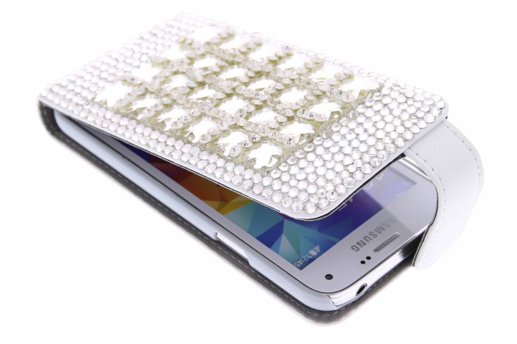 Image of Glazen strass flipcase voor de Samsung Galaxy S5 Mini