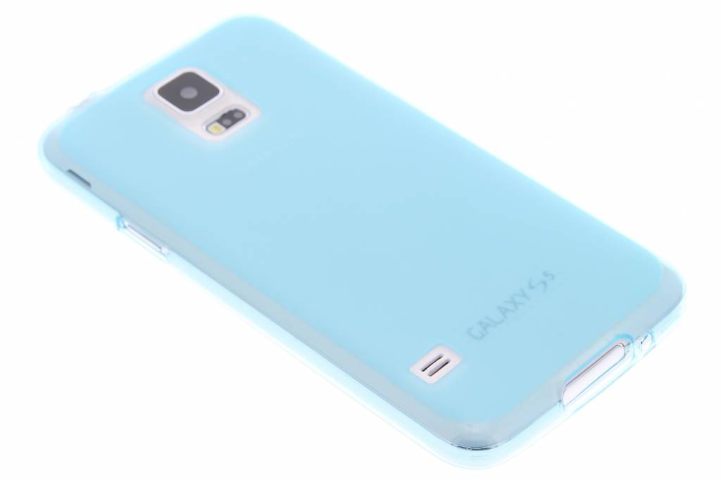 Image of Turquoise transparant hard siliconen hoesje voor de Samsung Galaxy S5 (Plus) / Neo