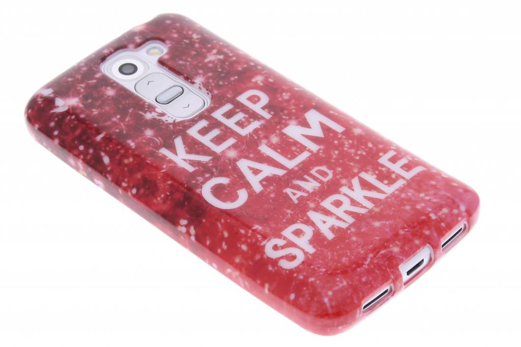 Image of Keep Calm and Sparkle design TPU siliconen hoesje voor de LG G2 Mini