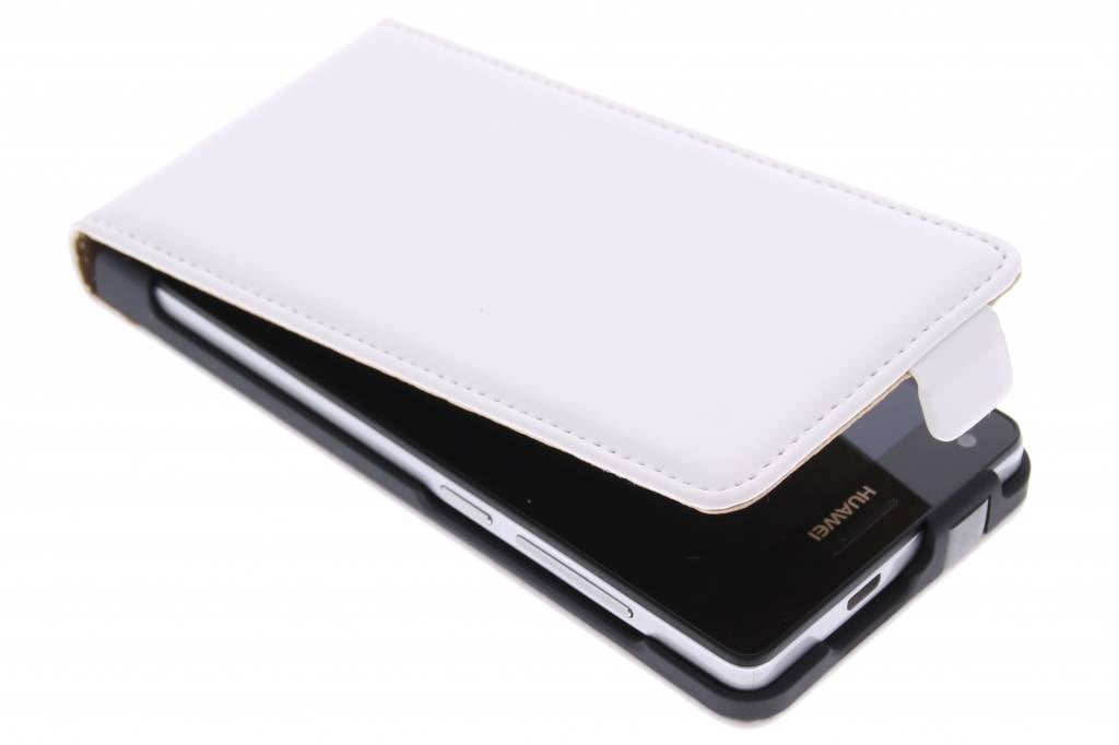 Image of Witte luxe flipcase voor de Huawei Ascend G6 4G