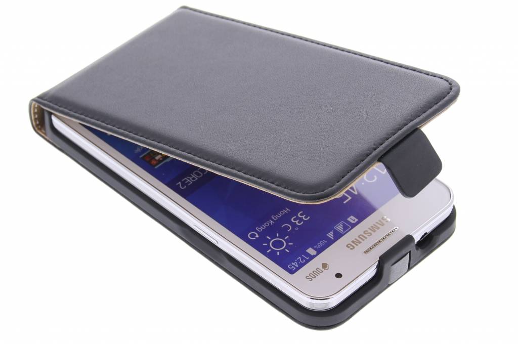 Image of Zwarte luxe flipcase voor de Samsung Galaxy Core 2