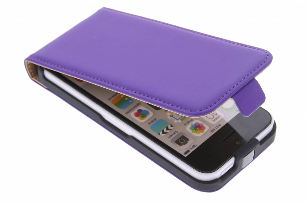 Image of Mobiparts Premium Flip Case Apple iPhone 5C Purple