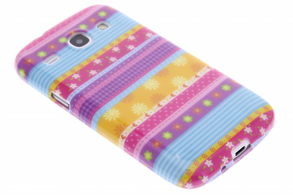 Image of Bloemetjes design TPU siliconen hoesje voor de Samsung Galaxy Core