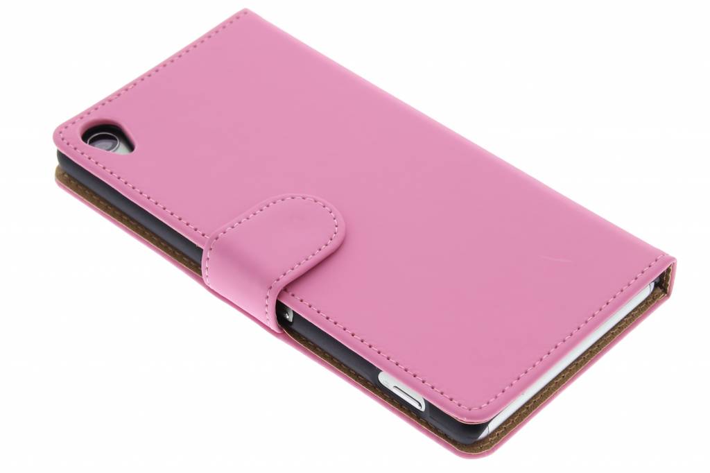 Image of Roze effen booktype hoes voor de Sony Xperia Z3