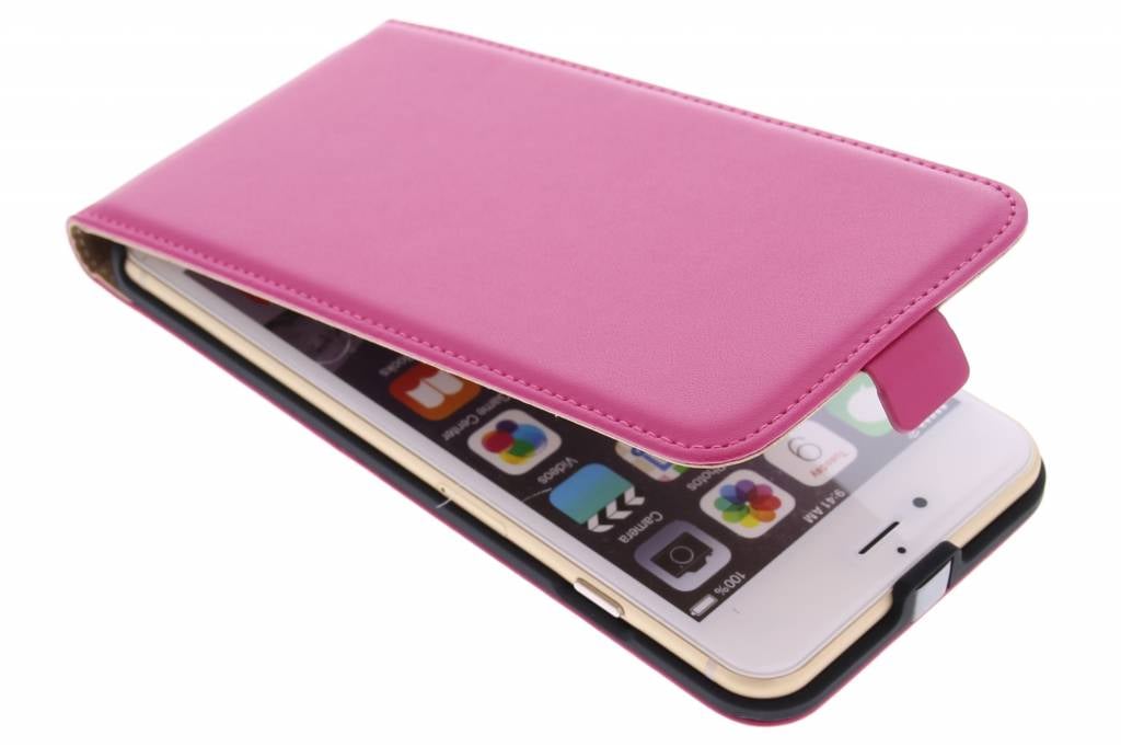 Image of Fuchsia luxe flipcase voor de iPhone 6(s) Plus