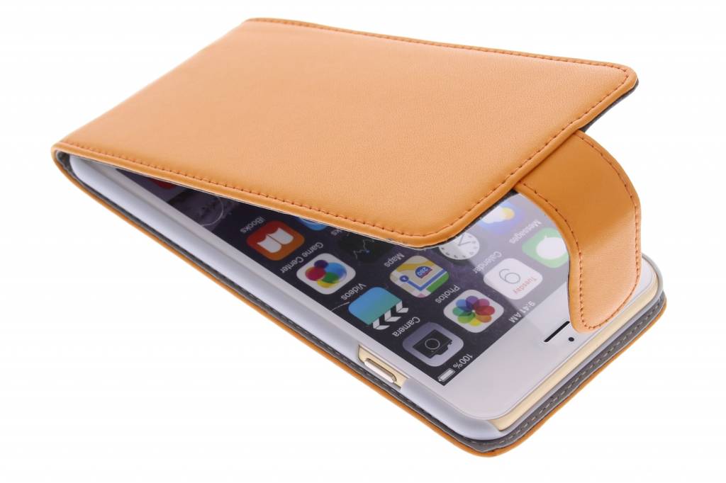 Image of Oranje stijlvolle flipcase voor de iPhone 6(s) Plus