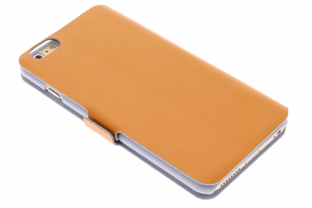 Image of Oranje luxe booktype hoes voor de iPhone 6(s) Plus