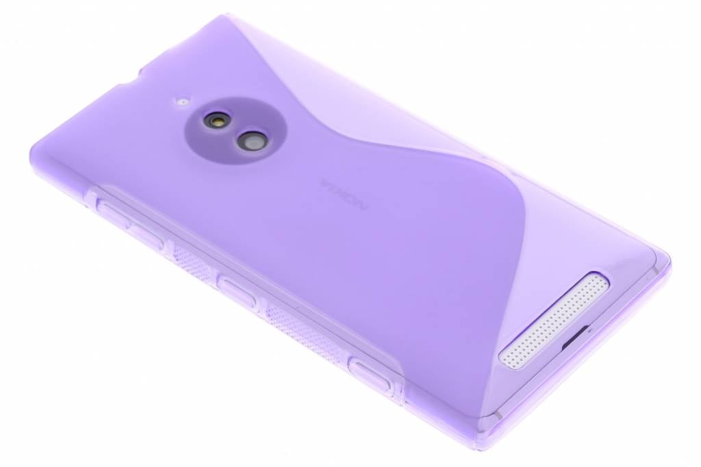 Image of Paars S-line TPU siliconen hoesje voor de Nokia Lumia 830