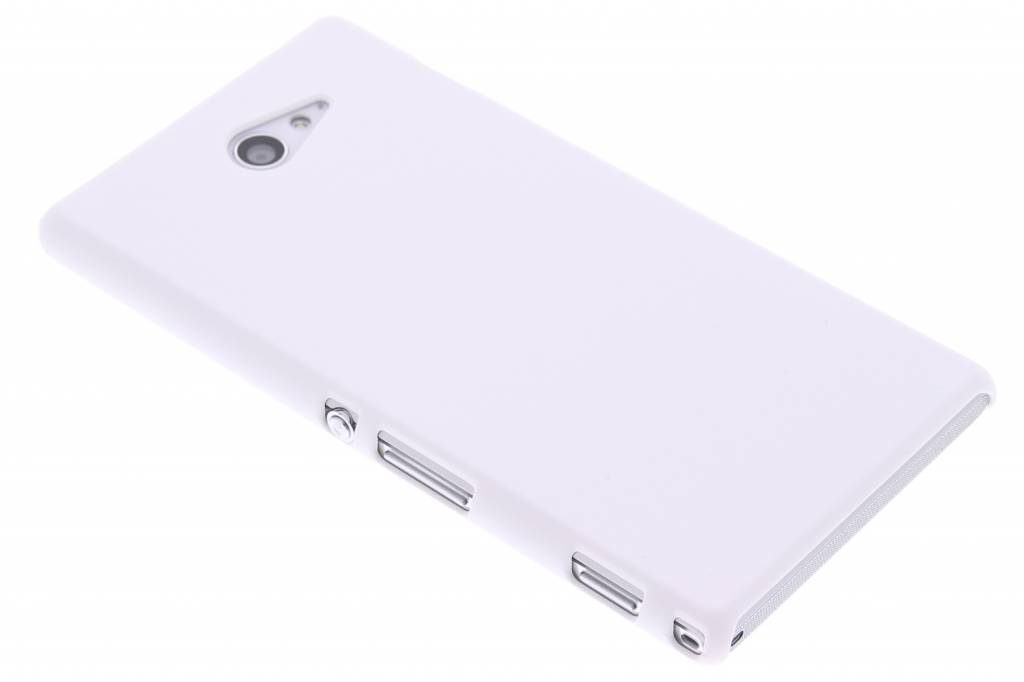 Image of Wit effen hardcase hoesje voor de Sony Xperia M2 (Aqua)