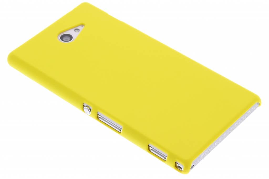 Image of Geel effen hardcase hoesje voor de Sony Xperia M2 (Aqua)