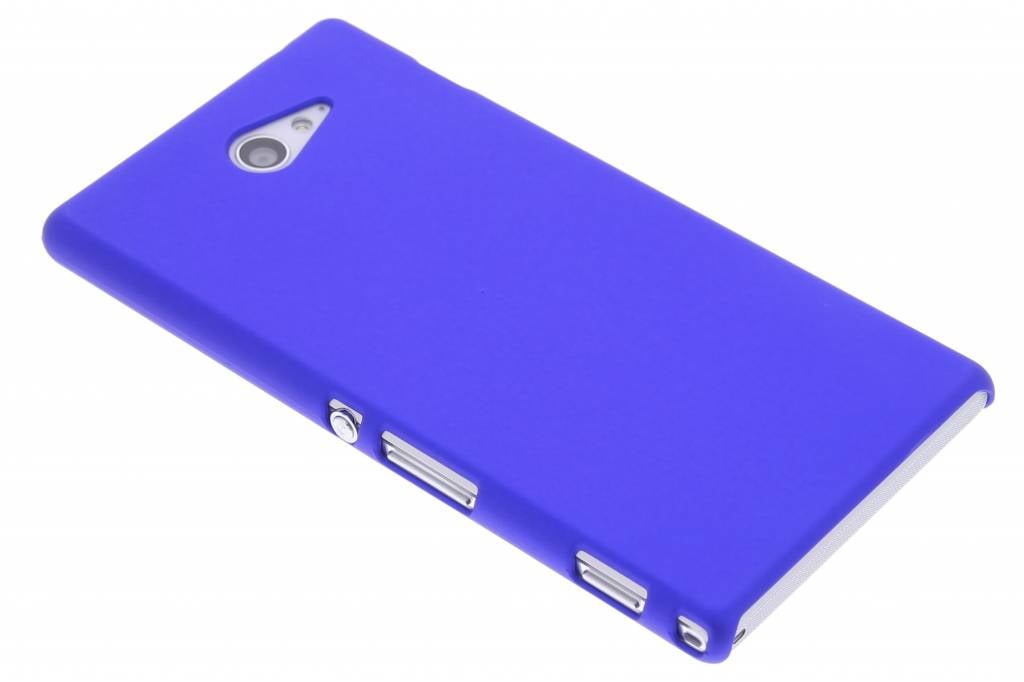 Image of Blauw effen hardcase hoesje voor de Sony Xperia M2 (Aqua)